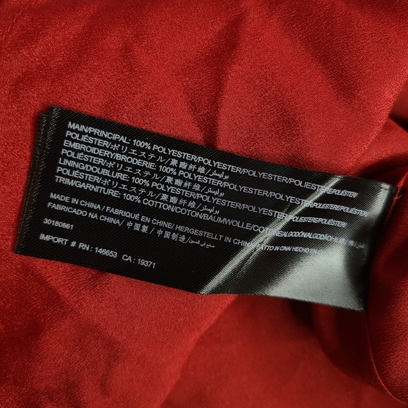 Keepsake The Label Deep Love Polka Dot Crimson Red Dress 30180661 Large NWT - Picture 10 of 11